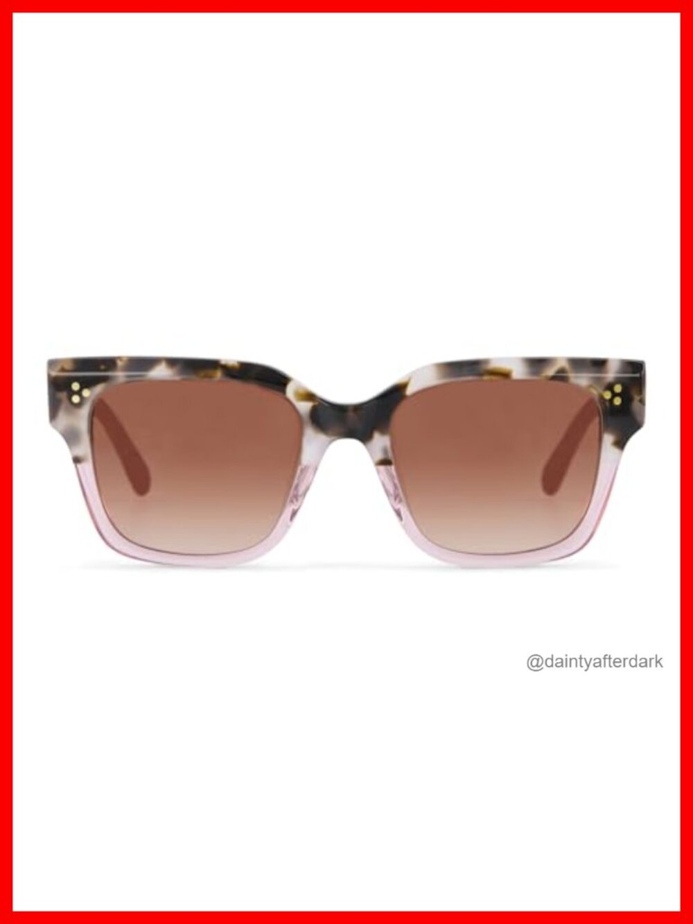 TOMS Madison Handcrafted Acetate Sunglasses UV Protection with Case